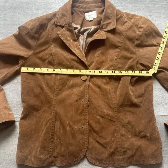 Erin London Women's Brown Jacket Size Large - Picture 5 of 7